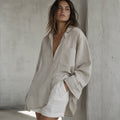 The Noble Edit Oversized Linen Shirt