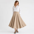 The Noble Edit Circular-Cut Midi Skirt