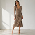 The Noble Edit Matte Jersey Wrap Dress