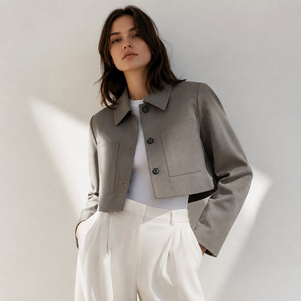 The Noble Edit Boxy Crop Jacket